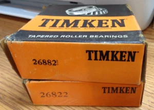 The TIMKEN COMPANY Tapered Roller Bearings ~ 26822 Cup & Cone No. 3 - Picture 1 of 6