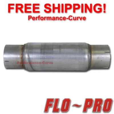 Flo Pro Twister F5 Exhaust Muffler - Race / Diesel / Resonator 4" In - 18" Long - Image 1 of 4