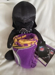 Darth Vader Star Wars NFL Minnesota Vikings Hugger and Fleece Throw Set - NEW - Picture 1 of 9