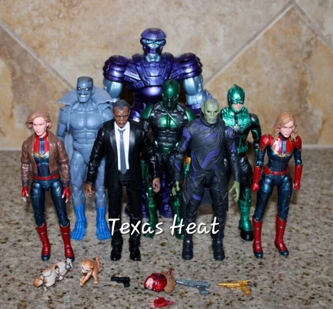Marvel Legends Kree Sentry Baf Wave Complete Set Captain Marvel Nick Fury Talos Cover