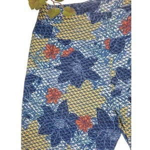 LuLaRoe Leggings TC Tall & Curvy Butter Soft Blue Floral Print Womens Plus Size - Picture 1 of 6