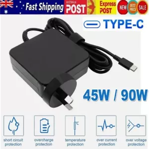 45W 65W 90W USB-C PD Type C AC Adapter Laptop Charger Universal Power Supply AU - Picture 1 of 34