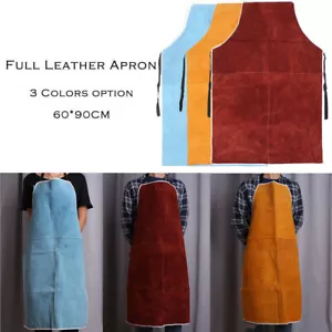 Welding Equipment Welder Heat Insulation Protection Cow Leather Apron 3 Colors - Picture 1 of 11