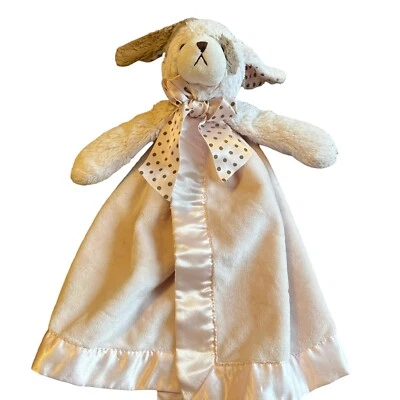 Bearington Baby Collection Cachorro Perro Rosa Satinado Niña Manta de Seguridad Juguete Lovey Foto 1 de 4