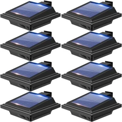 Solarleuchten 25LEDs/40LEDs Dachrinnenleuchte Lichtsensor Regenrinne Zaunleuchte - Bild 1 von 4