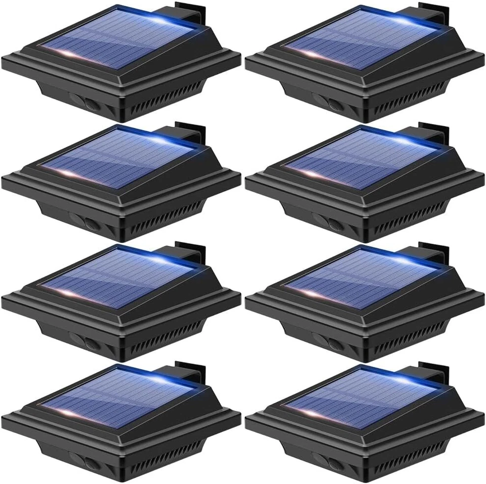 Solarleuchten 25LEDs/40LEDs Dachrinnenleuchte Lichtsensor Regenrinne Zaunleuchte - Bild 1 von 4