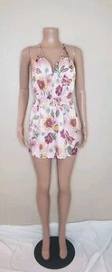Pink Floral Romper - Picture 1 of 9