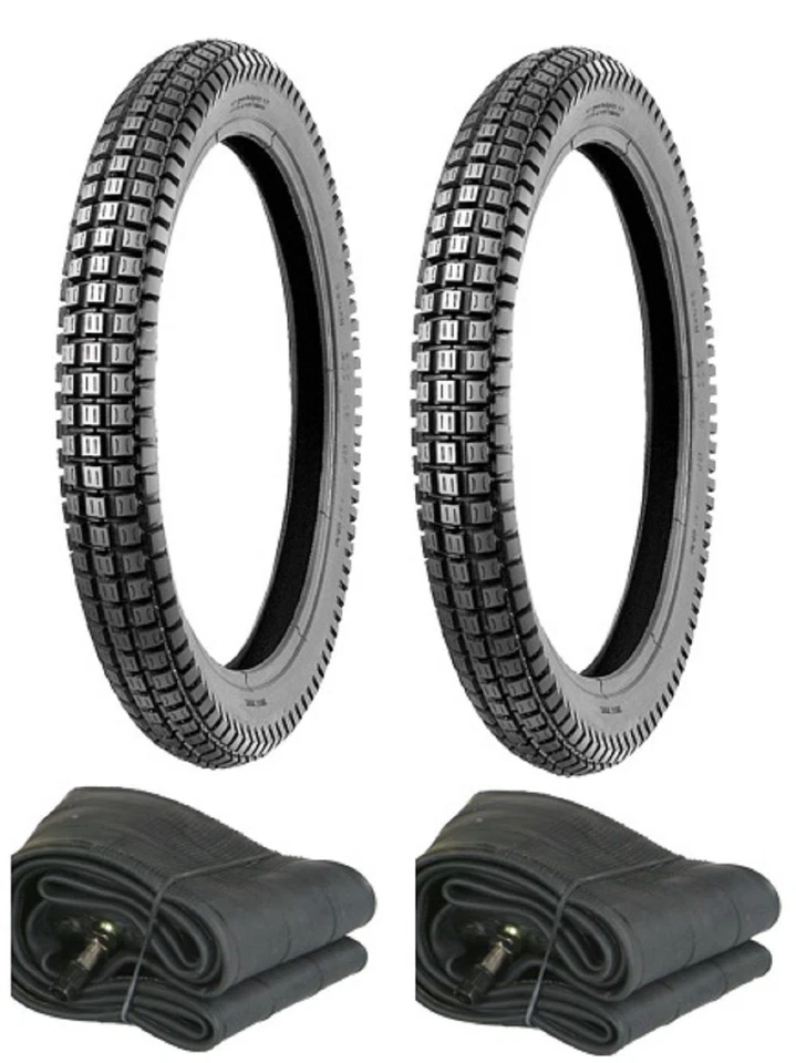 Juego de neumáticos delanteros traseros Honda CT110 CT90 TRAIL 2,75 X 17 110 90 con tubos Foto 1 de 1