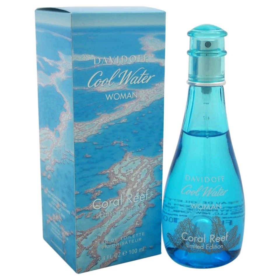 DAVIDOFF COOL WATER CORAL REEF 100ml EDT SPRAY WOMEN PERFUME - image 1 of 1