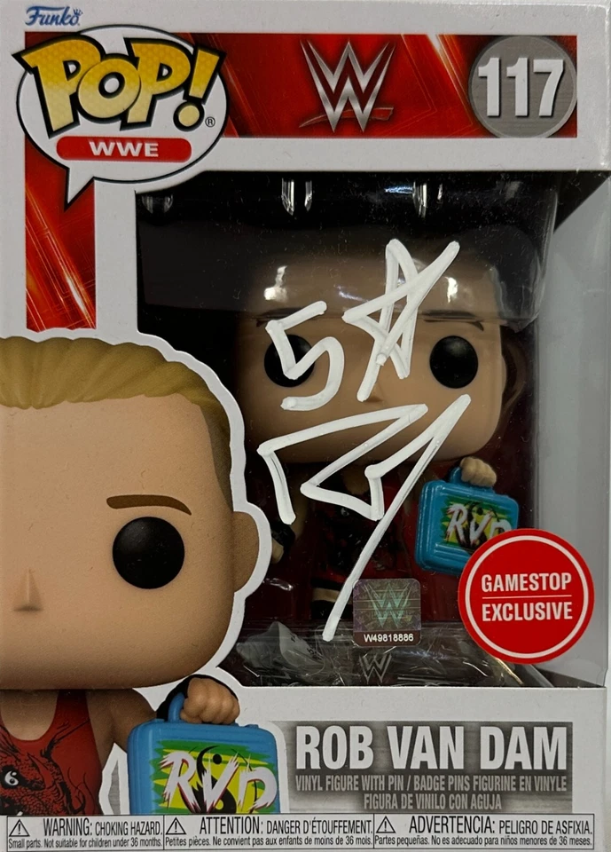 Rob Van Dam autografiado firmado Funko Pop #117 RVD WWE JSA certificado de autenticidad Foto 1 de 2