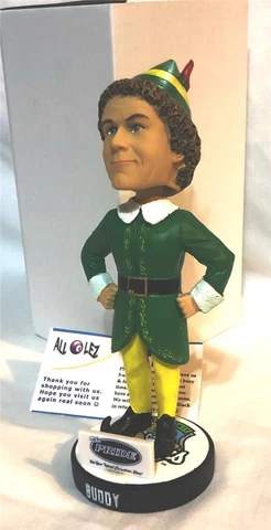 2019 KANE COUNTY COUGARS BUDDY "ELF" MOVIE SGA BOBBLEHEAD FERRELL ~ NIB Cover