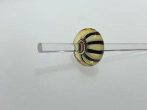 Authentische Trollbeads Unikat Glas Brandneu Charms Bio Streifen 61436 - Bild 1 von 2