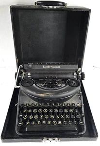 ANTIQUE VINTAGE TYPEWRITER UNDERWOOD NOISELESS PORTABLE UNTESTED PARTS OR REPAIR - Picture 1 of 24