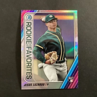 2020 Bowman Chrome Rookie Of The Year Favorites Jesus Luzardo #ROYF-JL Ex+ - Image 1 of 2