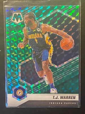 T.J. Warren 2020-21 Panini Mosaic Prizm  Green #23 Indiana Pacers - Image 1 of 2
