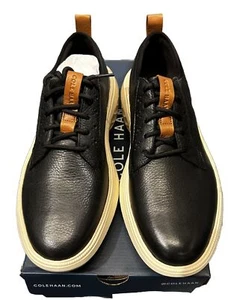 Men's SNEAKERS  Cole Haan  ZG WFA Plaintoe Oxford - BLACK LEATHER/ IVORY - Picture 1 of 7