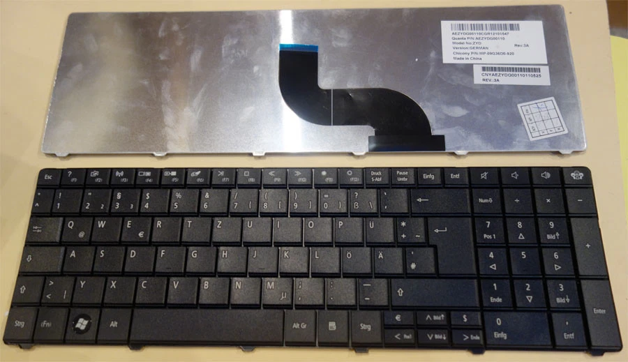 kompatibel Tastatur Gateway NEW90 NEW95 NEW-90 NEW-95 NV59C NV55C Keyboard - Bild 1 von 1