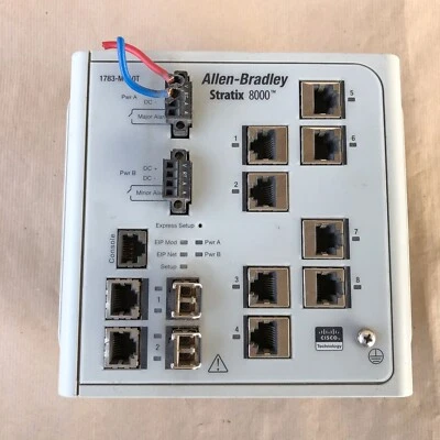 Allen-Bradley 1783-MS10T Stratix 8000 10-Port Managed Ethernet Switch DIN-Rail - Image 1 of 4