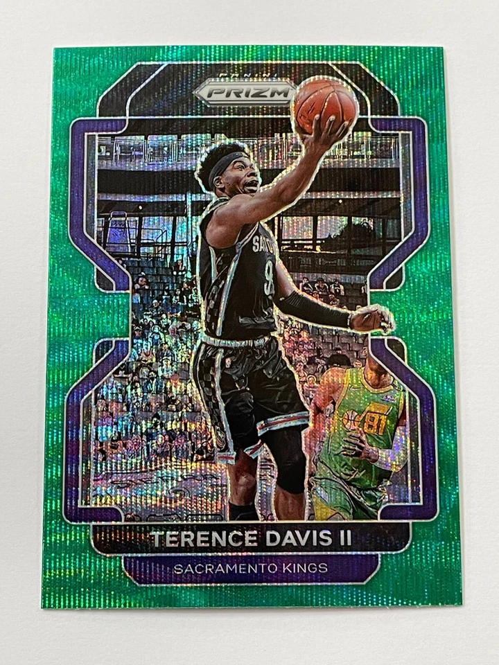 2021-22 Prizm Basketball Green Wave Prizm - Terence Davis II - Sacramento Kings - Image 1 of 2