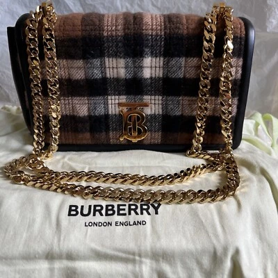 BOLSO LOLA BURBERRY PEQUEÑO ACOLCHADO A CUADROS CACHEMIR 24010107 Foto 1 de 4
