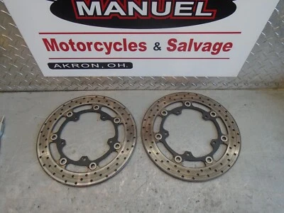 YAMAHA 03-04 R6, 06-09 R6S YZF R6 front brake rotors smooth 5SL-2581T-00-00 - Image 1 of 3