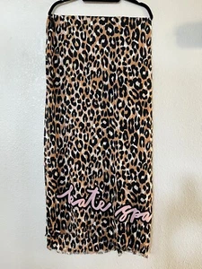 New Kate Spade Leopard Print Oblong Scarf In BUNGALOW One Size - Picture 1 of 6
