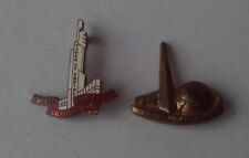 New York World's Fair 1939 & Empire Exhibition Scotland 1938 - 2 x Pin Badges