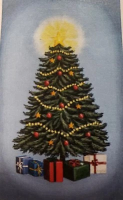 Lienzo iluminado de Navidad 1 luces LED 10" X 6" interruptor de encendido/apagado hace un gran regalo Foto 1 de 2