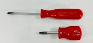 Destornillador Phillips rojo vintage Mac Tools #1 P201XA y P212XA - Hecho en EE. UU. - Imagen 1 de 10
