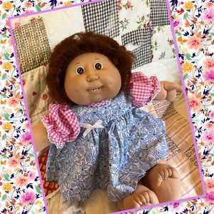Lovely Vintage Cabbage Patch Kids Girl Doll Cornsilk Auburn Hair HM10 Teeth Kid - Picture 1 of 11