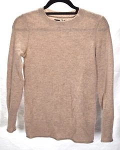 Aqua Cashmere Womens Crewneck Sweater Beige XS - Picture 1 of 4