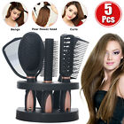 Set Of 5 Hair Combs Mirror Set Professional Salon Hair Cutting Brushes Sets Kits