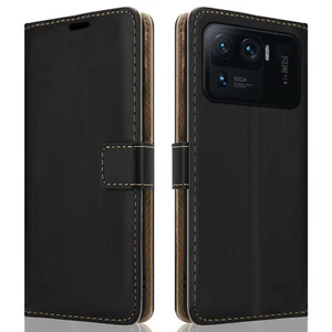 Luxury Wallet Pu Leather Case For Xiaomi Mi 11 Ultra Flip Cover Magnetic - Picture 1 of 7