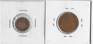 (2) ARIZONA STATE TAX COMMISSION BRASS TOKENS - Make Change - 5 mill & 1 mill - Picture 1 of 2