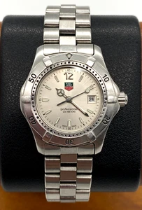 Reloj de cuarzo para mujer TAG Heuer WK1312-0 profesional 200M esfera plateada/S acero - Imagen 1 de 12