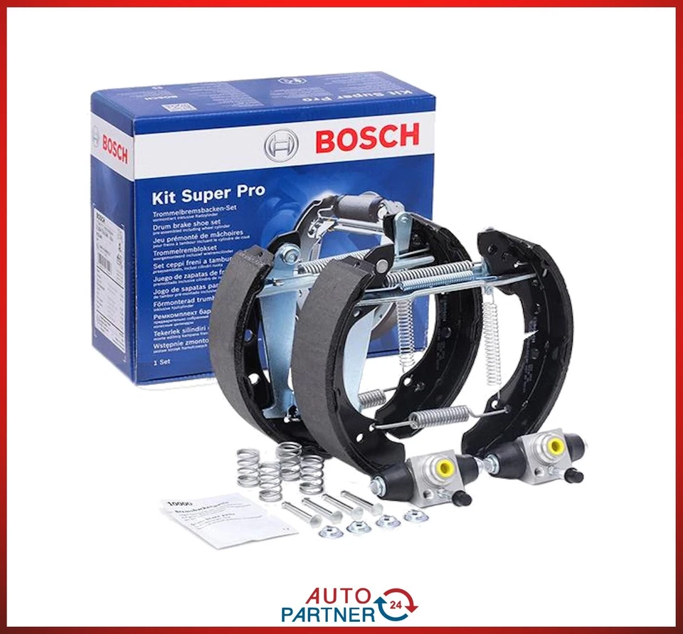 BOSCH KIT SUPERPRO Bremsbacken für VW Polo 9N hinten vormontiert Ø200x40mm Seat - Bild 1 von 1