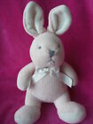 TOTES SLIPPERS PALE PINK BUNNY RABBIT SOFT TOY CUDDLY WHITE GREY NEXT EASTER 