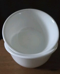 Juego de 2 tazones de arroz de postre profundo Corelle 4,5” Vitrelle Winter Frost White 2,25” - Imagen 1 de 5