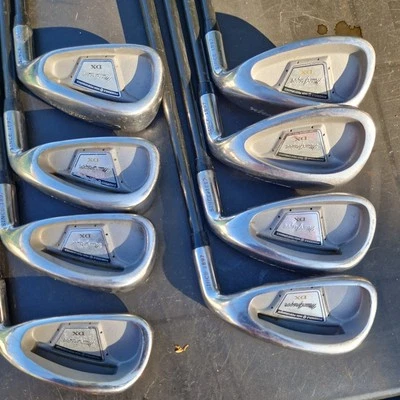 Set of 8 x MacGregor DX  Irons 3-SW, number 9 missing mid Graphite Shafts  - Image 1 of 4