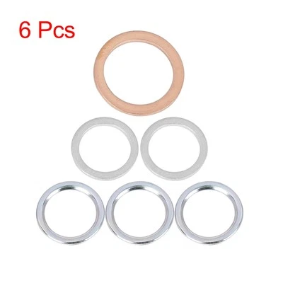 6pcs Oil Drain Plug Gaskets Replacement for Toyota 12157-10010 90430-24003 Foto 1 de 4