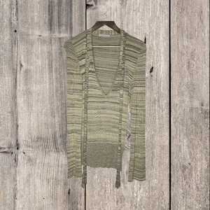 Jersey Scanlan Theodore - Talla Todas - Para Mujer Gris Tejido Manga 3/4 Hecho en Aus - Imagen 1 de 3