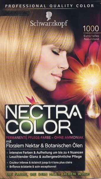 Nectra Color Haarfarbe ohne Ammoniak 1000 Extra helles Naturblond 142,5 ml - Bild 1 von 1