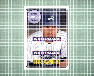 Gary Neibauer Atlanta Braves 1969 Style Custom Baseball Art Card - Picture 1 of 2