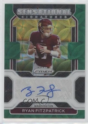 2021 Panini Prizm Sensational Signatures Green Scope /75 Ryan Fitzpatrick Auto - Image 1 of 2