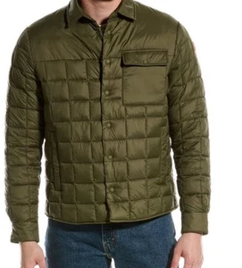 NUEVO CON ETIQUETAS Save The Duck Para hombres Acolchado Titan Polvoriento Oliva Camisa Chaqueta OEKO-TEX Grande - Imagen 1 de 20