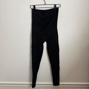 Blanqi Maternity Leggings Black Over Belly Support Comfortable Womens - Picture 1 of 6