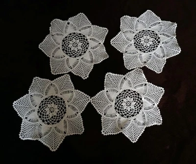  4 Lace Table Doilies Decoration Protector Placemat Doily Mat - Image 1 of 2