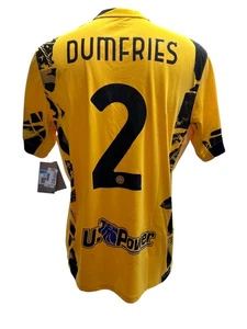 01 MAGLIA INTER DUMFRIES NO MATCH WORN ISSUE SHIRT JERSEY CAMISETA 2024/2025 - Imagen 1 de 6