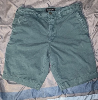 American Eagle Outfitters Men's Extreme Flex Shorts Size 30 Slim Green  - Image 1 of 4