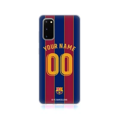 KIT FUNDA GEL BLANDO PERSONALIZADO FC BARCELONA 2020/21 PARA TELÉFONOS SAMSUNG 1 Foto 1 de 4